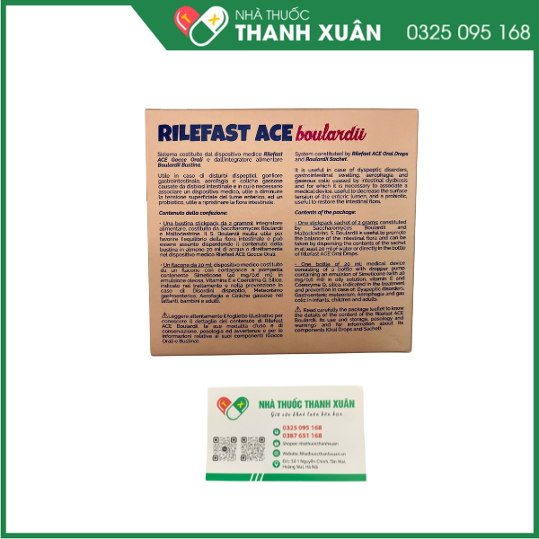 Rilefast ACE chỉ định điều trị trong trường hợp: Nôn trớ ở trẻ sơ sinh và trẻ nhỏ, rối loạn tiêu hóa